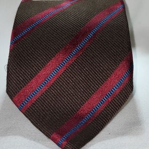 Bigi Cravatte Tie - Brown, Red, Blue, Diagonal Stripes